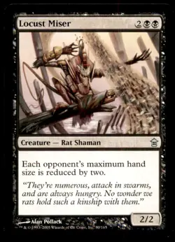 MTG Locust Miser LP Light Play Saviors of Kamigawa [1146] - Image 1