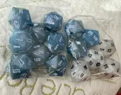 MTG Final Fantasy GIFT Bundle Crystal Shinra Blue Oversized D20 Die Dice counter - Image 1