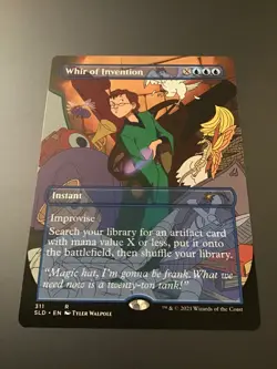 MTG Secret Lair #311 Whir of Invention Borderless NM - Image 1