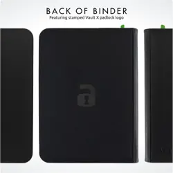 Durable Black Trading Card Binder - 20 Side-Loading Pages, Secure Zipper Closure - Image 8