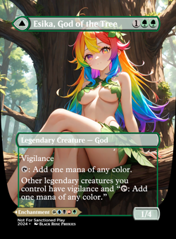 Esika, God of the Tree/The Prismatic Bridge - MTG Anime Custom - Playtest - Image 1