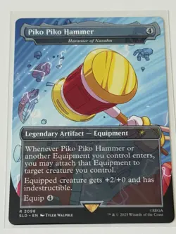 MTG Piko Piko Hammer of Nazahn Borderless Sonic Secret Lair - Image 1