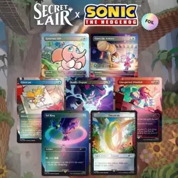 MTG Sonic Hedgehog Secret Lair CHASING ADVENTURE -FOIL- US Seller In Hand SEALED - Image 1
