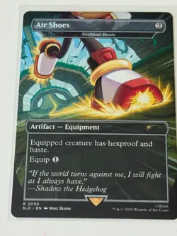 MTG Air Shoes Swiftfoot Boots Borderless Sonic Secret Lair - Image 1