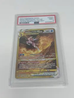 2023 Pokemon Sword Shield SWSH Crown Zenith Origin Forme Palkia VStar PSA 10 FA - Image 1