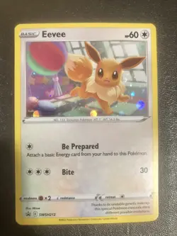 Eevee Black Star Promo SWSH 212 Pokemon TCG NM Holo RARE🔥🚀 - Image 1