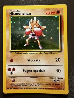 Pokemon Card Game Hitmonchan 7/102 Holo Base Set 1996 WOTC ITA PLAYED - Image 1