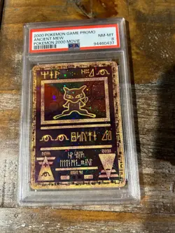 POKEMON 2000 Movie Game Promo ANCIENT MEW PSA 8 RARE - Image 1