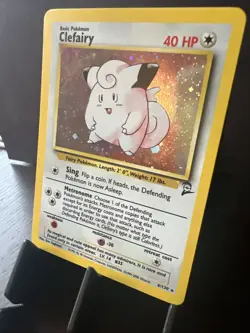Pokemon TCG Clefairy Holographic Base Set 2 6/130 Mint - Image 2
