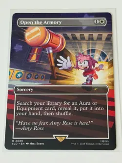 MTG Open the Armory Borderless Sonic Secret Lair - Image 1