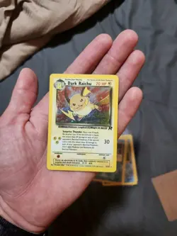 Dark Raichu Holo - Team Rocket 83/82 - Secret Rare Vintage WOTC Pokemon - MP/LP - Image 4