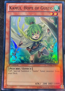 Kamui, Hope of Gusto - HA06-EN044 - Super Rare - 1st Edition YuGiOh TCG Card - Image 1