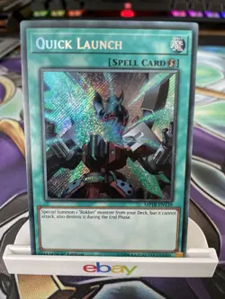 YUGIOH QUICK LAUNCH SECRET RARE 1ST EDITION NEAR MINT MP18-EN139 - Image 1