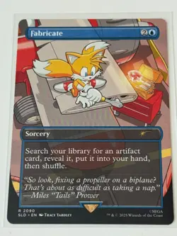 MTG Fabricate Borderless Sonic Secret Lair - Image 1