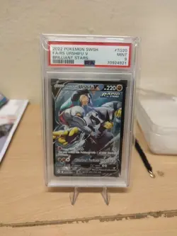 Urshifu v TG20/TG30 Brilliant Stars Rapid Strike PSA 9 pokemon card - Image 1