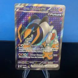Iron Boulder ex 192/162 Temporal Forces Full Art Ultra Rare Pokemon TCG Card NM - Image 1