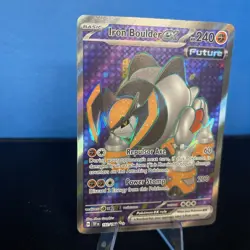Iron Boulder ex 192/162 Temporal Forces Full Art Ultra Rare Pokemon TCG Card NM - Image 2