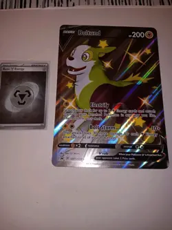 Pokemon TCG Oversized Black Star Promo Card Boltund V Shiny SWSH085 NM - Image 1