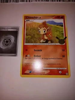 Pokemon TCG OVERSIZED JUMBO CARD Chimchar 25TH Celebrations Stamped Nm - Image 1