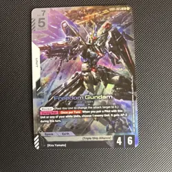 Freedom Gundam - Newtype Rising #GD01-065 LR - NM Holo Foil Gundam Card Game - Image 3