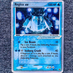 Pokemon TCG English Card ex Emerald Regice ex 98/106 Holo Rare - Image 1