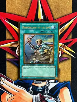 GLD1-EN032 Reinforcement Of The Army Gold Rare Limited Edition LP Yugioh Card - Image 1