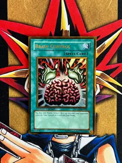 GLD1-EN033 Brain Control Gold Rare Limited Edition LP Yugioh Card - Image 1