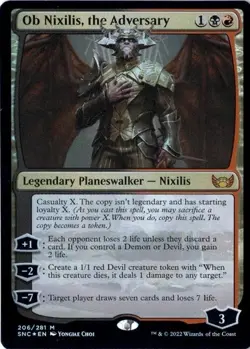 Ob Nixilis, the Adversary - Foil Streets of New Capenna NM MTG - Image 1