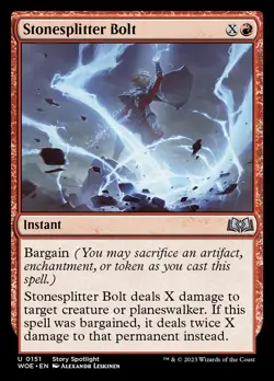 Stonesplitter Bolt [Wilds of Eldraine] Near Mint MTG - Image 1