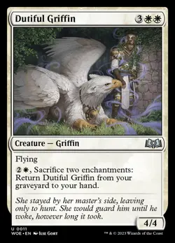 Dutiful Griffin [Wilds of Eldraine] Near Mint MTG - Image 1