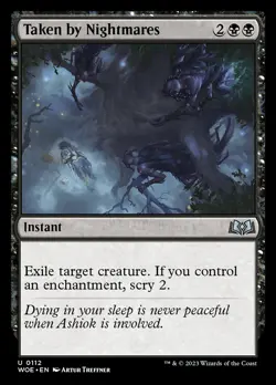 Taken by Nightmares [Wilds of Eldraine] Foil Near Mint MTG - Image 1