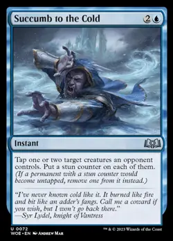 Succumb to the Cold [Wilds of Eldraine] Near Mint MTG - Image 1