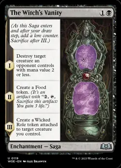 The Witch's Vanity [Wilds of Eldraine] Near Mint MTG - Image 1