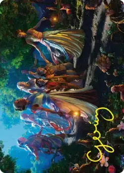 MTG Lord Of The Rings Gold Stamped Art Series Realm Seekers 74/81 - Image 1