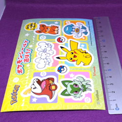 Pokemon Pikachu Seal Sticker SoftBank Ymobile Original Nintendo Japanese F/S - Image 3