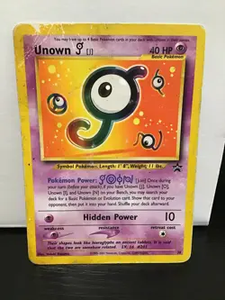 Unown [J] WOTC Pokemon Black Star Promo 38 - Image 1