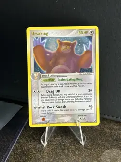 Ursaring 18/115 Reverse Holo Unseen Forces LP (2 Small Crease) 2005 Pokemon - Image 1