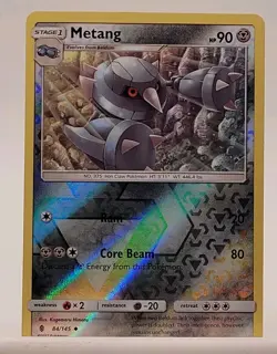 Metang 84/145 Uncommon - Pokemon TCG SM: Guardians Rising - Reverse Holo (NM) - Image 3