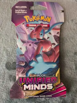 Pokemon TGC 2019 Sun & Moon Unified Minds Sleeved Booster Pack Espeon Deoxys Art - Image 1