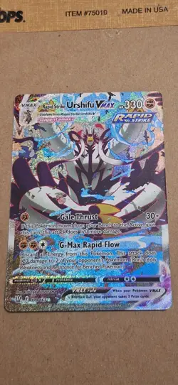 POKEMON SWSH BATTLE STYLES 170/163 RAPID STRIKE URSHIFU VMAX ALTERNATE ART SR - Image 1