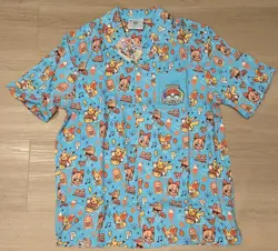 2025 Pokemon World Championships Pikachu Medium Button Up Shirt Anaheim Worlds - Image 1