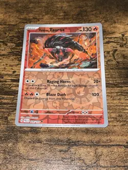 Pokemon TCG Tauros 028/193 - Reverse Holo - Paldea Evolved - NMM - Image 1