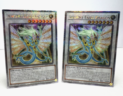 x2 YuGiOh Ancient Fairy Dragon RA01-EN030 Quarter Century Secret Rare NM 1st Ed - Image 1