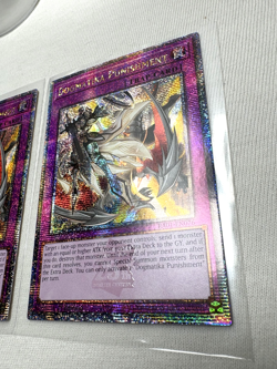 x2 YuGiOh Dogmatika Punishment RA01-EN076 Quarter Century Secret Rare 1st Ed NM - Image 4