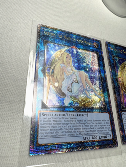 x2 Yugioh Artemis, The Magistus Moon Maiden RA01-EN049 Quarter Century Rare NM - Image 3