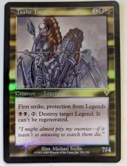 Magic the Gathering TSABO'S TAVOC #281/350 Invasion Gold Foil Rare 2000 LP - Image 1
