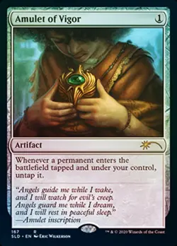 Slightly Played, English - 1 x MTG Amulet of Vigor - 167 - Foil Secret Lair Drop - Image 1