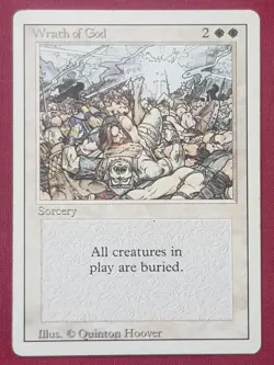 Magic The Gathering REVISED EDITION WRATH OF GOD white card MTG - Image 1