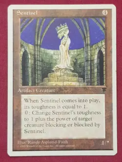 Magic The Gathering CHRONICLES SENTINEL artifact card MTG - Image 1
