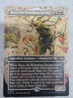 Magic the Gathering: Beza, the Bounding Spring (Borderless) Bloomburrow Regular - Image 1